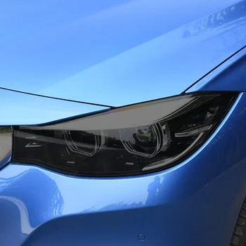 Для BMW 3 серии GT F34 2013-On Аксессуары, Защитная пленка для автомобильных фар, передний свет, Прозрачная Дымчато-черная наклейка из ТПУ
