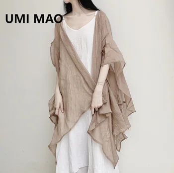 Пальто В Китайском Стиле UMI MAO 2023, Весна-Лето, Новый Дизайн, Прозрачная Рубашка С Защитой От Холодного Ветра, Кардиган, Пальто