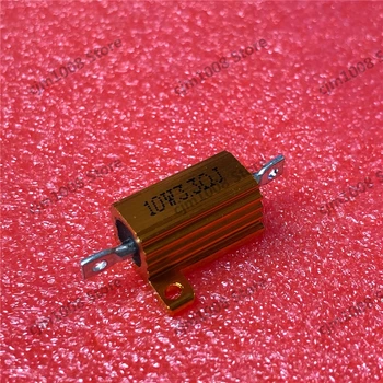 RX24-10W 3.3R 3.3RJ Power Металлический корпус Золотой Алюминиевый Корпус Проволочный Резистор 10 Вт 3.3 Ом 5% Автомобильные Светодиодные лампы резисторы