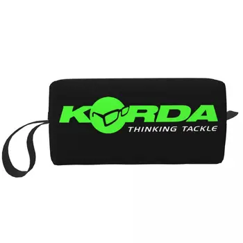 Модный логотип Korda Fishing Дорожная сумка для туалетных принадлежностей для женщин, рыба, карп, подарок рыбака, косметичка для макияжа, набор для хранения косметики Dopp