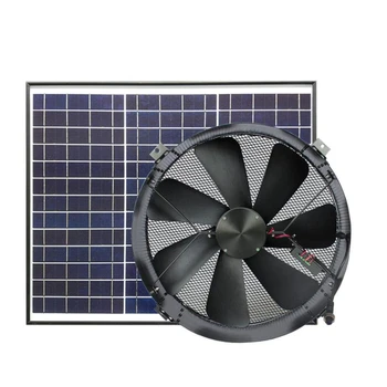 30 Вт 14-дюймовый вытяжной оконный циркуляционный вентилятор, солнечный кондиционер, промышленный вентилятор постоянного тока, охлаждающее отверстие в стене теплицы