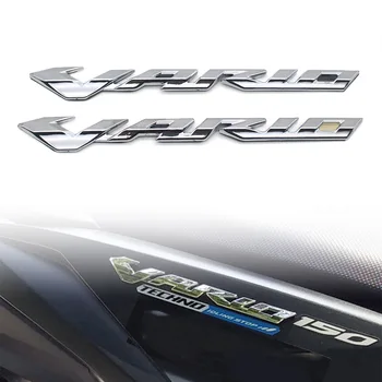 2 части модифицированных аксессуаров для мотоциклов, универсальная наклейка с логотипом автомобиля VARIO, водонепроницаемые наклейки из АБС-пластика с обеих сторон