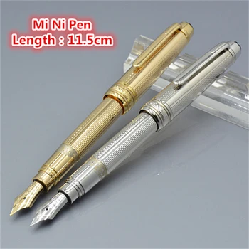 Мини-цельнометаллические ручки-роллеры MB 163 Kawaii класса люкс, канцелярские принадлежности для школьных записей, милая чернильная ручка Portage в подарок