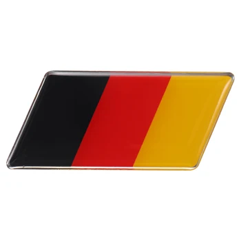 Наклейка с эмблемой немецкого флага, передняя решетка радиатора, бампер для автомобиля