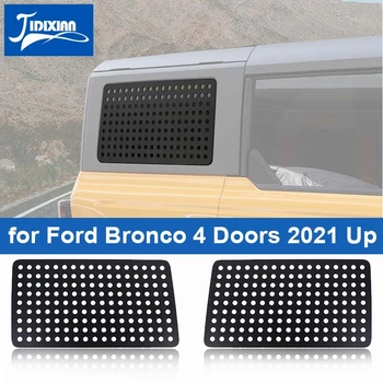 JIDIXIAN Украшение Стеклянной Панели Заднего Стекла Автомобиля для Ford Bronco 4 Двери 2021 2022 2023 Up Внешние Аксессуары