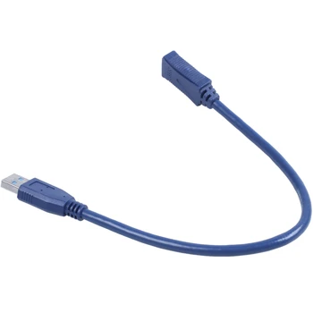 Синий удлинительный кабель USB 3.0 от мужчины к мужчине F/M типа A 30 см