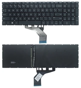 Клавиатура с подсветкой для HP 15-DK 15T-DK TPN-C141 15-DA TPN-C135 15-DB 15-DX 15q-ds 15-CX 15-CS 15-DF 15-CR TPN-C135 250 G7 255 G7