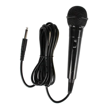 Разъем 3,5\6,5 ММ Проводной Динамический Микрофон Профессиональный ручной микрофон с шумоподавлением для караоке, компьютерная конференция спикеров
