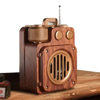 Ретро-радиоприемник Blutooth с кристально чистым звуком, портативный беспроводной винтажный динамик | в старомодном стиле для кухонного стола