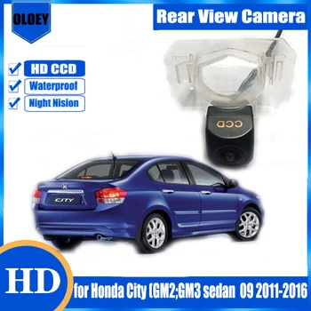 Камера заднего вида для Honda City GM2 GM3 седан 09 2011-2016 Резервная парковочная камера заднего вида Камера фонаря номерного знака