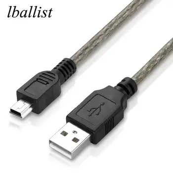 lballist Mini 5Pin USB-Кабель USB 2.0 Type A Male- Mini 5P Male Фольга + Плетеный Экранированный 1,5 м 3 м 5 м