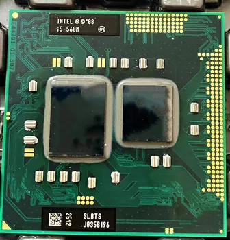 Core i5 560M SLBTS Двухъядерный процессор для ноутбука с разъемом G1 PGA988 Процессор HM55 HM57 QM57