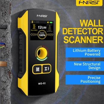 Настенный детектор FNIRSI с TFT-дисплеем, цифровой Датчик позиционирования нового дизайна, металлический датчик, устройство для поиска деревянных шпилек, сканер кабеля под напряжением