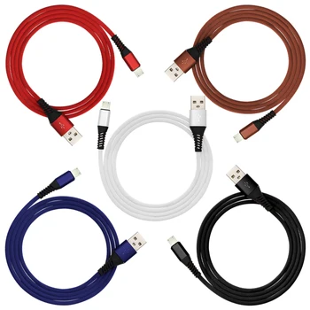 Новый стиль USB-кабель для мобильного телефона Micro USB Type C Кабель для зарядного устройства для iPhone Кабель для зарядки Micro USB шнур для зарядного устройства 300шт