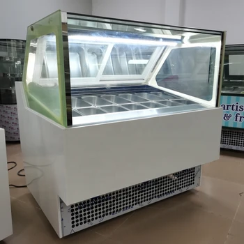 12 лотков Воздушного охлаждения -22 Градуса Цельсия автоматическая разморозка холодильника для мороженого с морозильной камерой CFR МОРСКИМ ТРАНСПОРТОМ