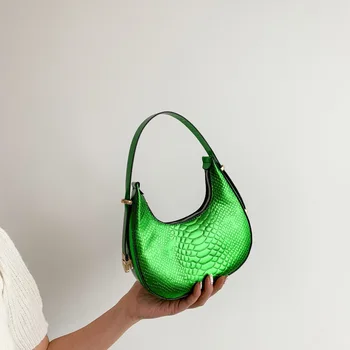 Брендовая Дизайнерская Женская сумка через плечо из искусственной кожи со змеиным узором, модная сумка через плечо, маленькая сумка-бродяга, тренд 2023 года