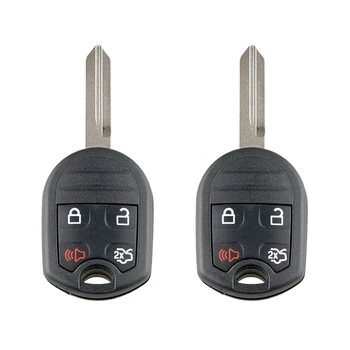 2X Автомобильный умный дистанционный ключ 4 кнопки Автомобильный брелок Подходит для 2010 2011 2012 2013 2014 Ford Mustang 315 МГц Cwtwb1u793