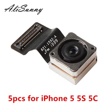 AliSunny 5шт Гибкий кабель задней камеры для iPhone 5S 5C 5 5G Запасные Части для камеры большой задней камеры