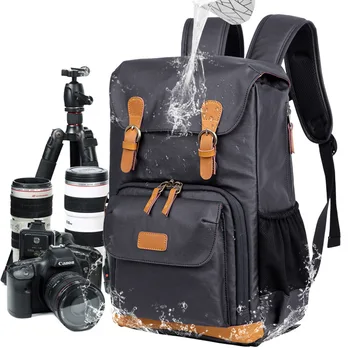 Профессиональная ретро-мода, повседневная водонепроницаемая холщовая сумка для штатива для камеры, рюкзак для фотостудии DSLR для Canon Nikon Song SLR