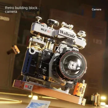 023 Новый продукт серия пленочных камер retro feelings, сшивающие строительные блоки, игрушечные модели, украшения, подарки для детей