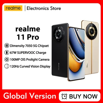 Глобальная версия realme 11 Pro 100-Мегапиксельная суперсовременная камера 6,7 