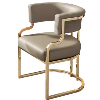 Легкие роскошные стулья для гостиной, табурет со спинкой для одного человека, стул для салона красоты, минималистичная современная мебель для досуга