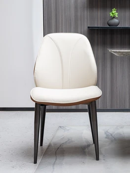 Роскошные обеденные стулья для домашнего использования, современные минималистичные итальянские минималистичные стулья в скандинавском стиле высокого класса