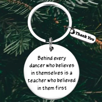 Симпатичный Брелок для Учителя Танцев С Благодарностью Для Учителя Танцев Брелок Для Ключей Подвеска Для танцевальной команды Подарок