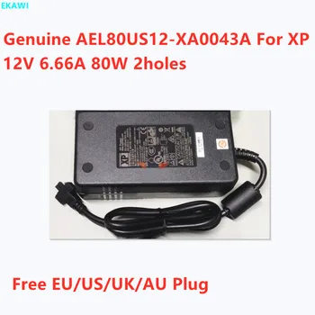 Подлинный XP AEL80US12-XA0043A 12V 6.66A 80W 2 отверстия 2PIN AEL80US12 Адаптер Переменного Тока Для Зарядного Устройства