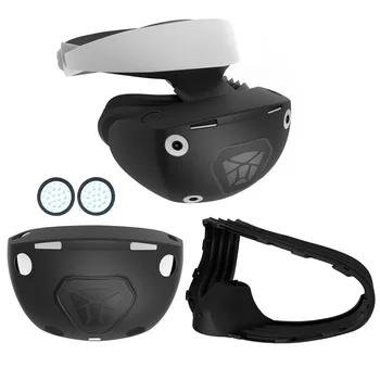 Fc-pvr2-005 Чехол для виртуальной гарнитуры, защитный чехол для шлема, легкий нескользящий силиконовый чехол, совместимый с Psvr2