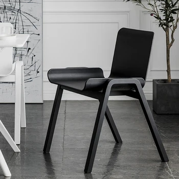 Скандинавские пластиковые стулья, Черный табурет для столовой, Современные эргономичные обеденные стулья, письменный стол, игровые принадлежности, мебель для балкона El Hogar