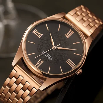 Новое поступление кварцевых мужских часов Yazole, часы с логотипом на заказ, модные часы с хронографом, водонепроницаемые часы с роскошной пряжкой,
