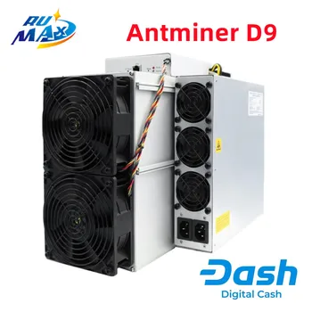 Antminer D9 Asic Miner Сервер крипто-майнинга Монет Bitcoin Miner Bitmain BTC Майнинговая машина по Алгоритму X11 с Максимальным Хешрейтом