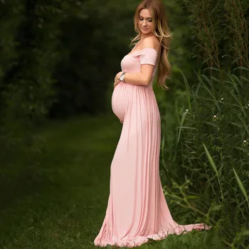 Платье для беременных Roadfisher с коротким рукавом и хвостом, открытое спереди платье для беременных, одежда для беременных, реквизит для фотосессии.