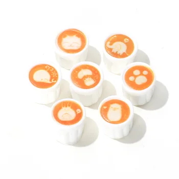 3D смола Kawaii Мультяшная мини-тарелка для кофейных чашек для миниатюрной кухни, еды, напитков, домашней посуды, аксессуаров, игрушек