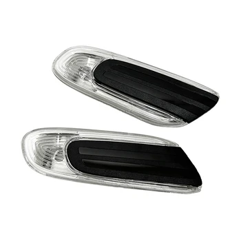 1 пара боковых накладок повторителя света Крышка лампы указателя поворота для BMW Mini Cooper F55 F56 F57 2014-2020 Белый