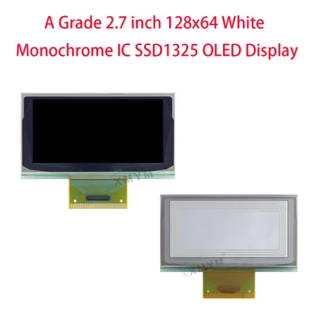 ЖК-OLED-дисплей A Grade 2,7 дюйма 128x64, белый, монохромный IC SSD1325, OLED-дисплей