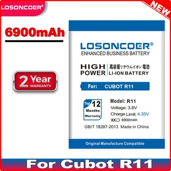 LOSONCOER 6900mAh R11 Аккумулятор для Cubot R11 Запасные Аккумуляторы Bateria Для смартфонов Cubot R11