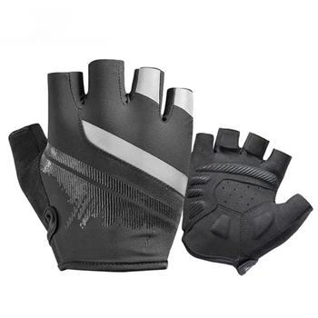 Велосипедные перчатки с полупальцами, ударопрочные, износостойкие, дышащие Перчатки для шоссейного велоспорта, мужское и женское спортивное велосипедное снаряжение