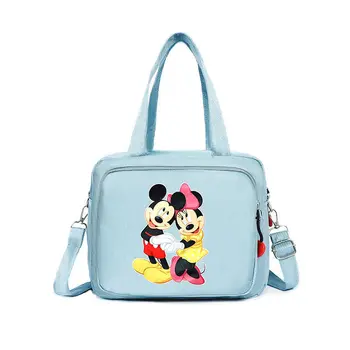 Сумка-мессенджер с рисунком Микки Диснея для девочек и мальчиков, изоляционная сумка, сумка с Минни, сумка через плечо, Женская сумка для мамы