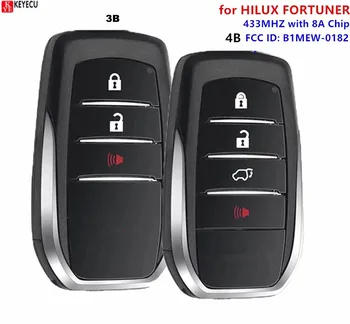 Интеллектуальный Оригинальный Качественный Автомобильный Бесключевой Дистанционный Ключ 433 МГц с Чипом 8A Smart Remote Key 0182 B1MEW для Toyota HILUX FORTUNER