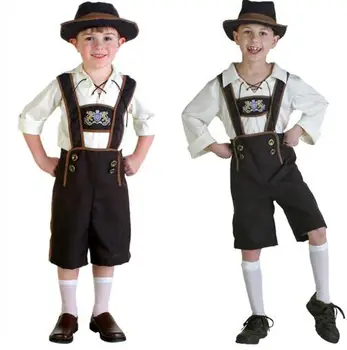 НОВЫЕ костюмы официантов для мальчиков на Хэллоуин, Пивной фестиваль в Германии, Новейший детский костюм для прохладного пива, забавная детская ролевая игра, костюм для Октоберфеста