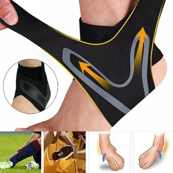 1 шт Спорт лодыжки стабилизатор бандаж компрессионный на голеностопный сустав сухожилие облегчение боли ремень для ног растяжение связок травмы обертывания, работающих в баскетбол