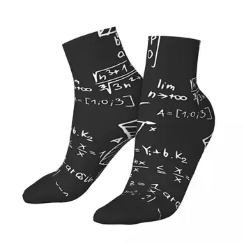 Забавные Мужские Носки До Щиколотки Классная Доска Математические Уравнения Геометрический Узор Harajuku Crazy Crew Носок Подарочный Узор С Принтом