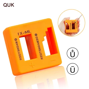 QUK 1 шт. Высококачественный намагничиватель, размагничиватель для наконечника отвертки, Портативная Оранжевая отвертка, Магнитный гаджет для электронных деталей