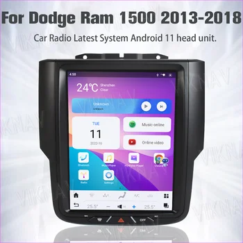 10,4 Дюймов Для Dodge Ram 1500 2013-2018 Сенсорный Экран IPS Android 11 Автоаудио Беспроводной CarPlay 2 din GPS Стерео 8 + 128 ГБ Автомобильный Радиоприемник
