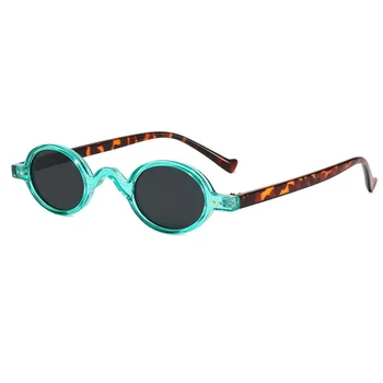 Солнцезащитные очки в стиле хип-хоп в маленькой оправе 2021 года, круглые Мини-очки для уличной съемки, модные мужские и женские Забавные