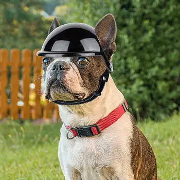 Регулируемая прочная шапочка для домашних животных, Защитный шлем для собак среднего размера, Мотоциклетный шлем для собак, принадлежности для домашних животных