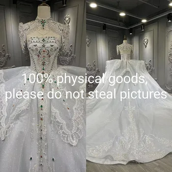 100% Физическое 2023 Новое Роскошное свадебное платье Dubai Heavy Industry Trail, основное платье арабской невесты-русалки