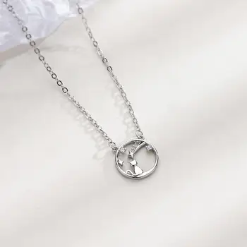 Популярное ожерелье для ключиц, Элегантное женское ожерелье с элементами животного, Модная подвеска в виде Кошки, Цепочка для ключиц, ювелирные изделия